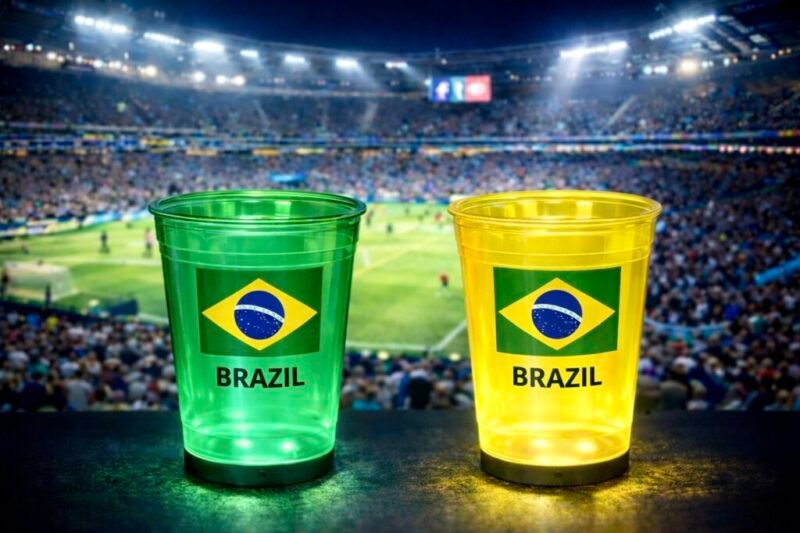 Brazil flag cup 16 green yellow Brazil flag cup 16 green yellow