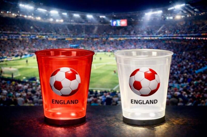 England 16 oz cup ball red white England 16 oz cup ball red white