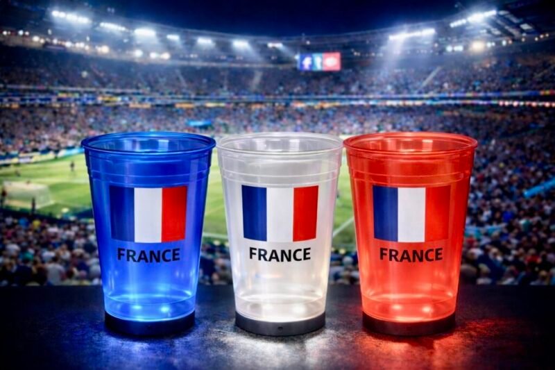 France cups 16 flag blue white red France cups 16 flag blue white red