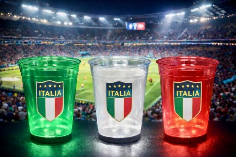 Italy flag cup 16 green white red Italy flag cup 16 green white red