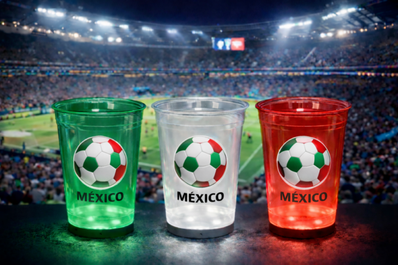 Mexico cups 16 ball green white red Mexico cups 16 ball green white red