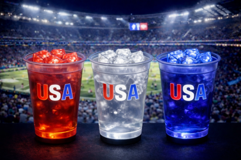USA Red white blue ice cubes 2 USA Red white blue ice cubes 2
